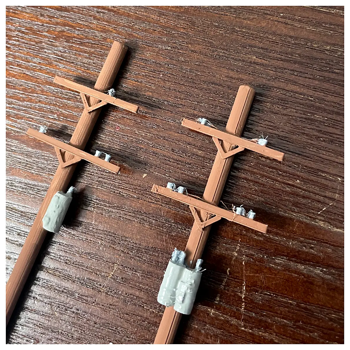 HO Scale Utility Pole Model Railroad Accessories Electrical Pole Train Model Garden Railing Parts Scene Accessories