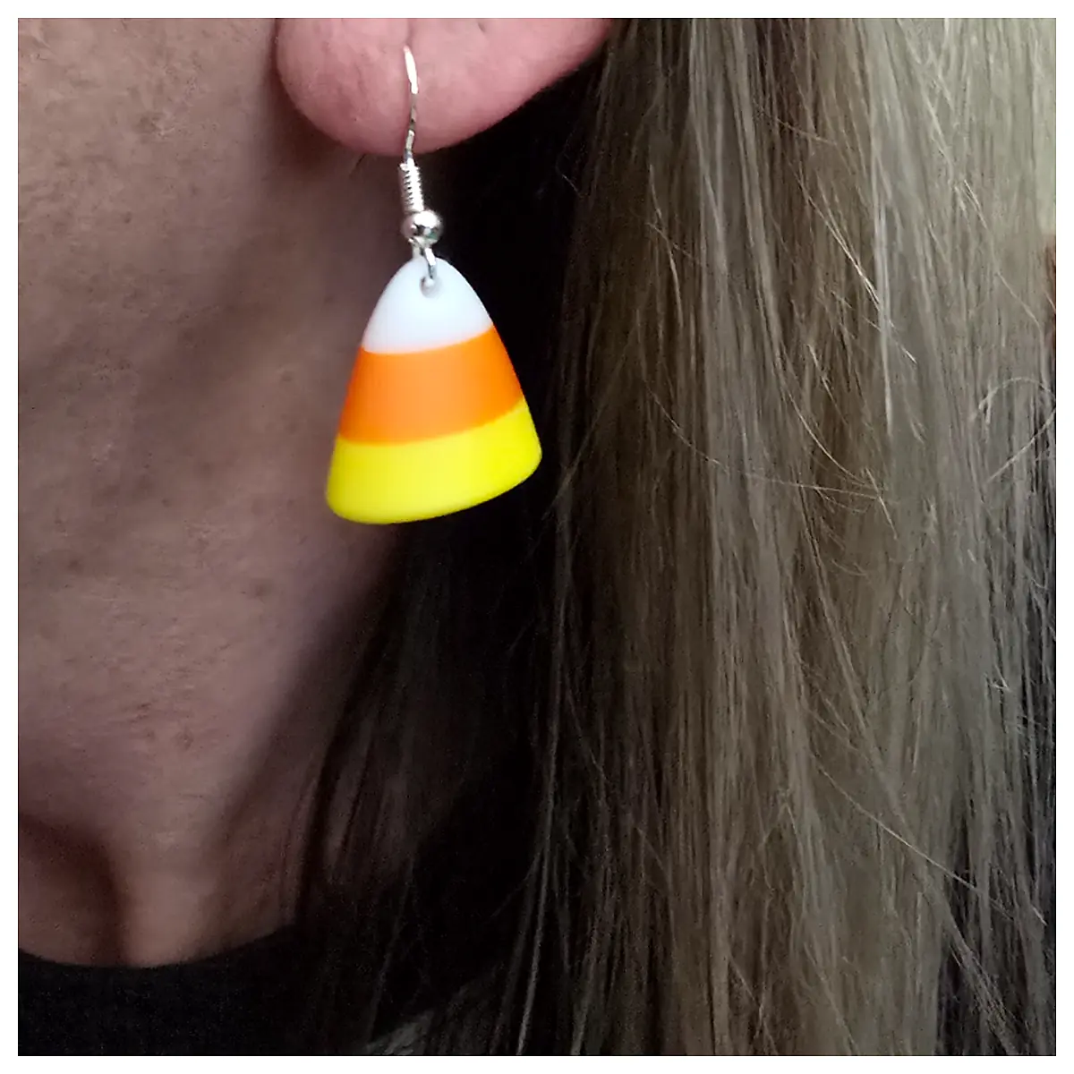 Candy Corn Earrings ful Festive Halloween Decoration Sweet Treats Jewelry Party Accessory Cute Candy Corn Earrings