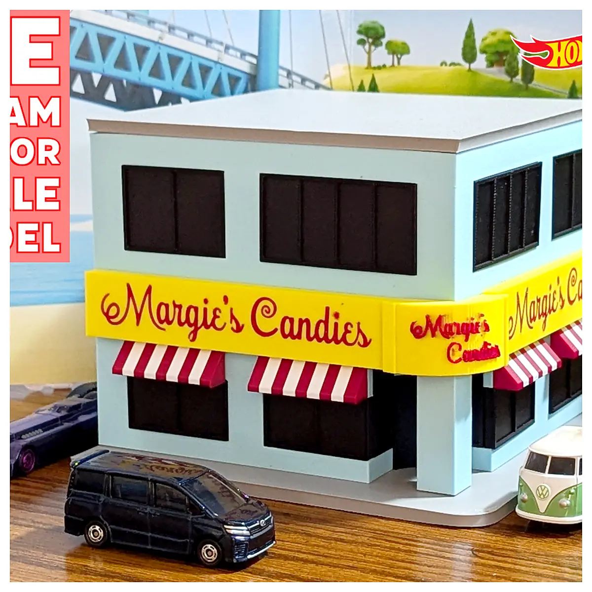 Margie Candy Store 164 Scale Model Toy Collectible Display Model Sweet Shop Model