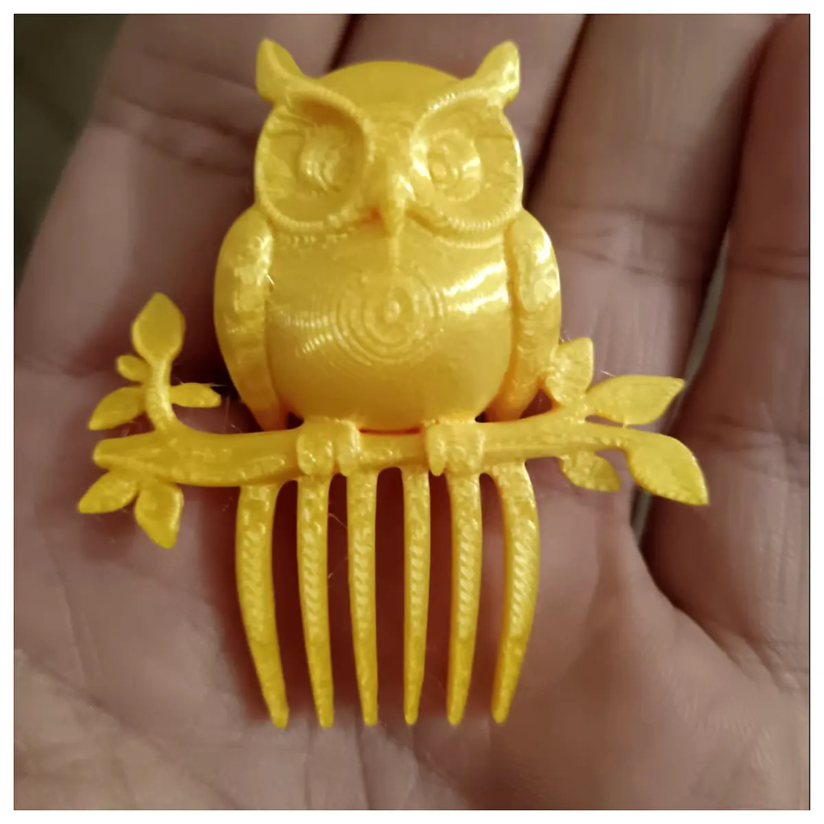 Owl Hair Comb Pet Grooming Brush Owl Hair Brush Feather Comb Pet Hair Removal Universal Pet Grooming Brush
