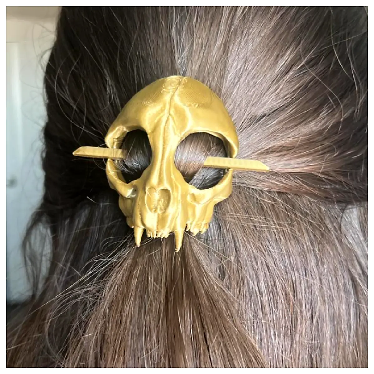 Cat Skull Hairpin Universal Hair Accessories Decorative Pins Animal Hair Clips Repair Parts
