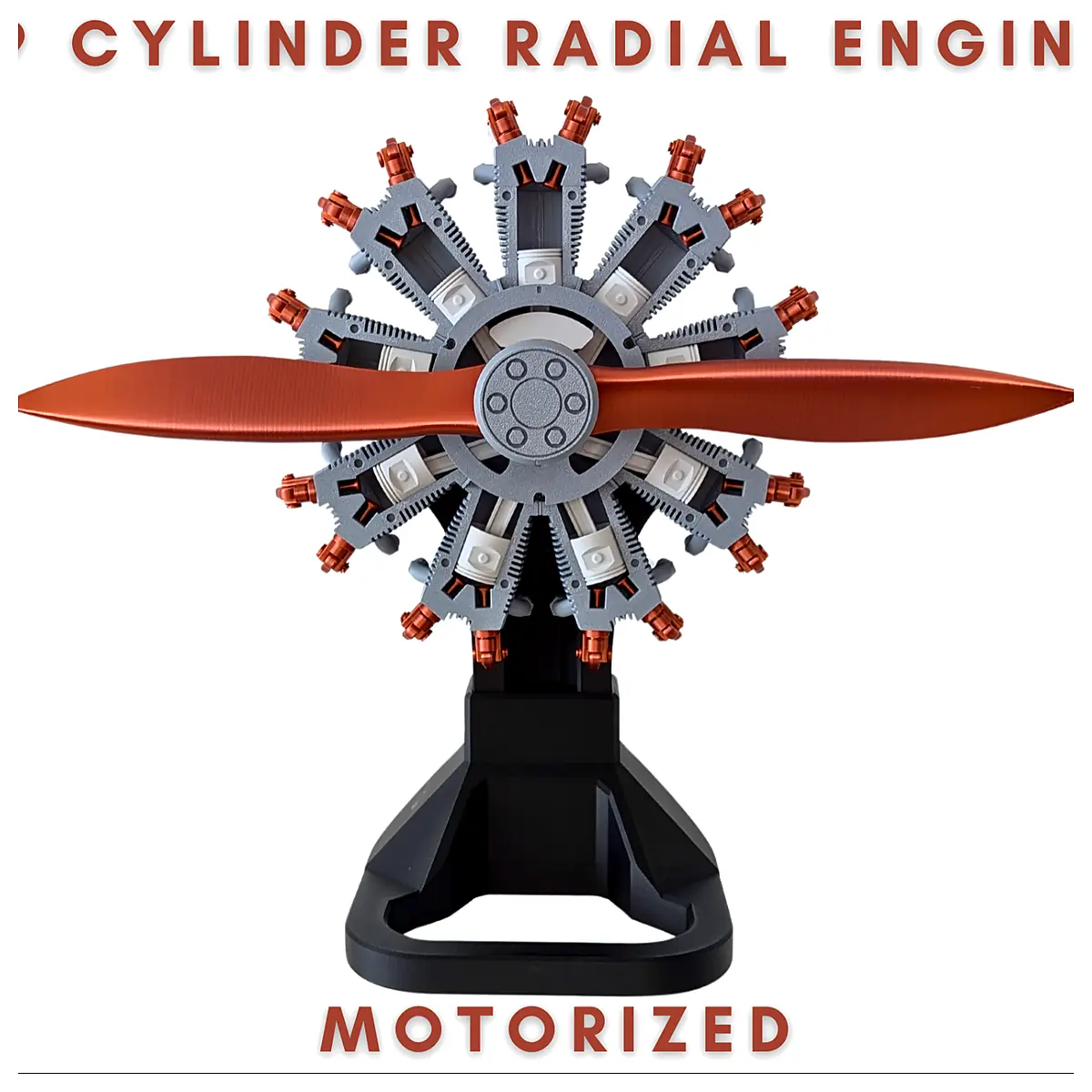 9 Cylinder Radial Engine Parts Universal Repair Replacement Engine Accessories