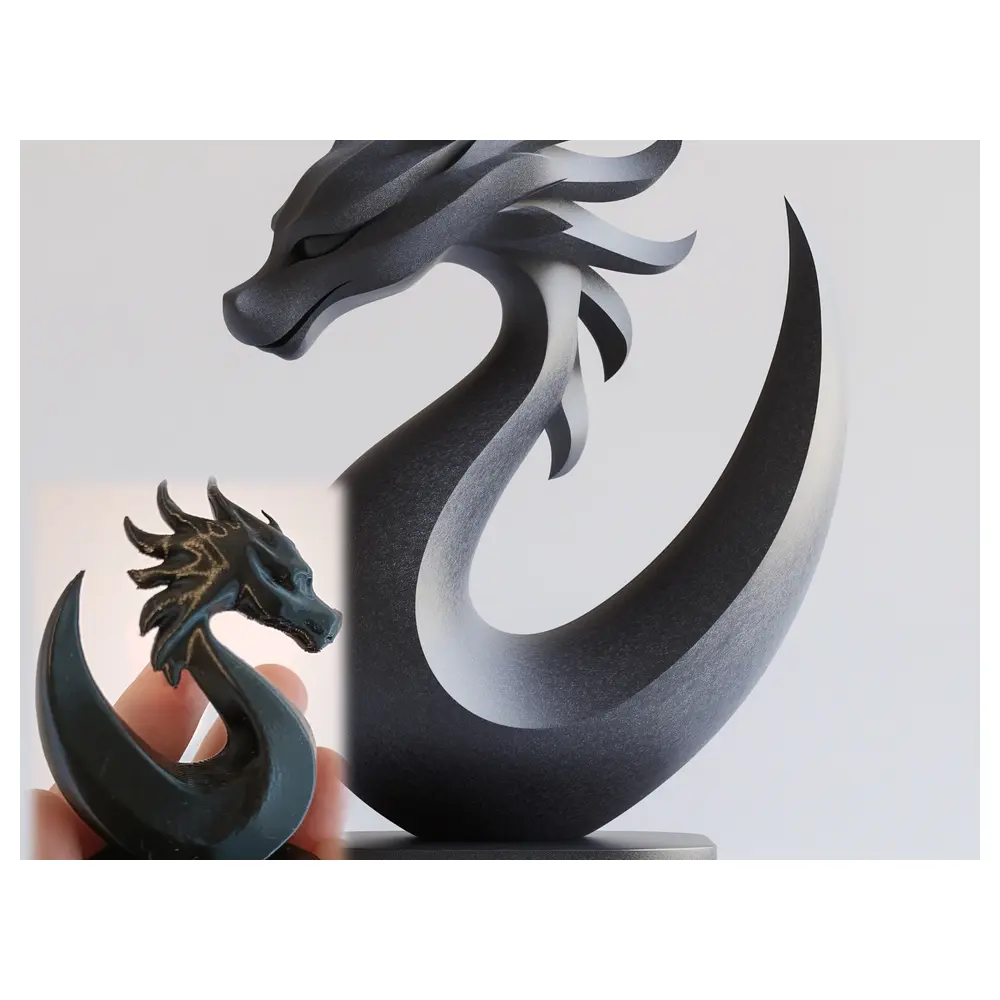 Dragon Sculpture Figurine Desk Decor Art Statue Dragon Symbol Good Luck Dragon Ornament Dragon Display
