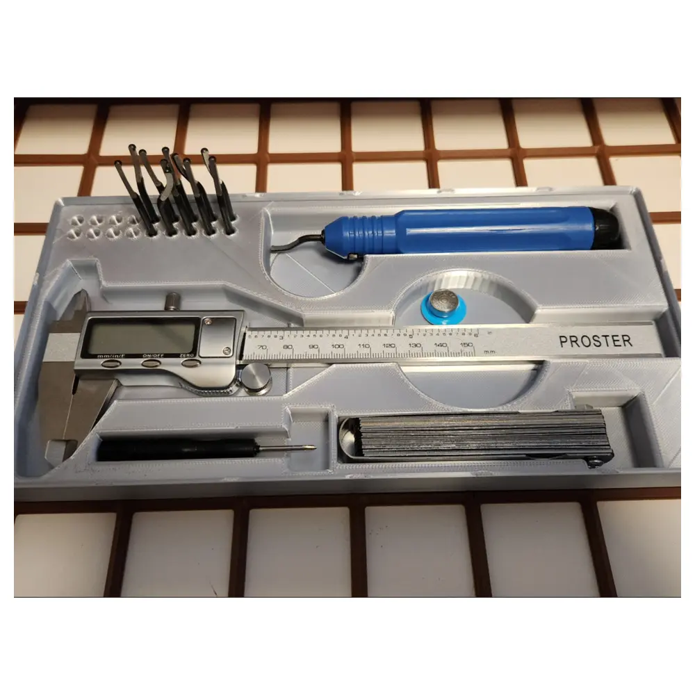 Gridfinity Caliper Tool Holder Deburring Tool Universal Parts Handling Precision Measurement Accessories