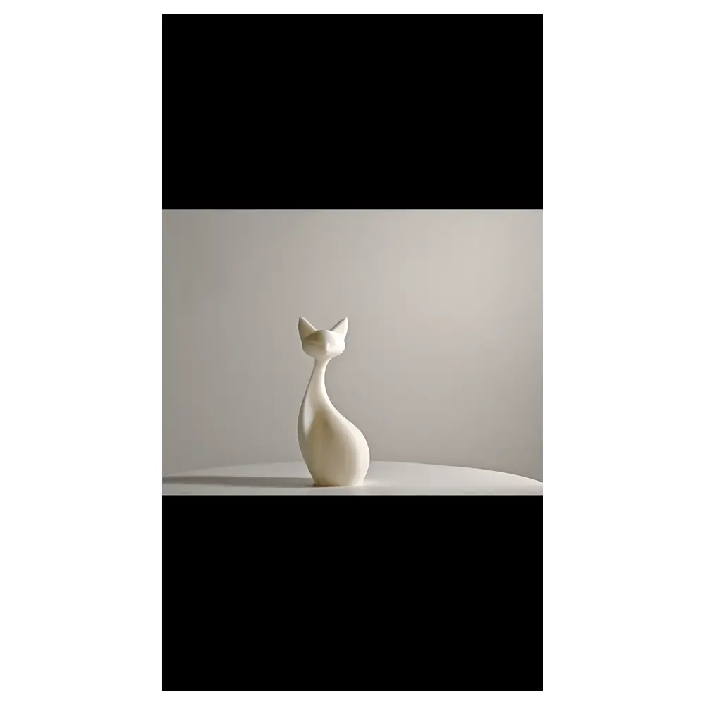 Cat Figurine Decor Cat Statue Home Decor Animal Figurine Sculptures Decorative Art Cat Ornament Room Decor