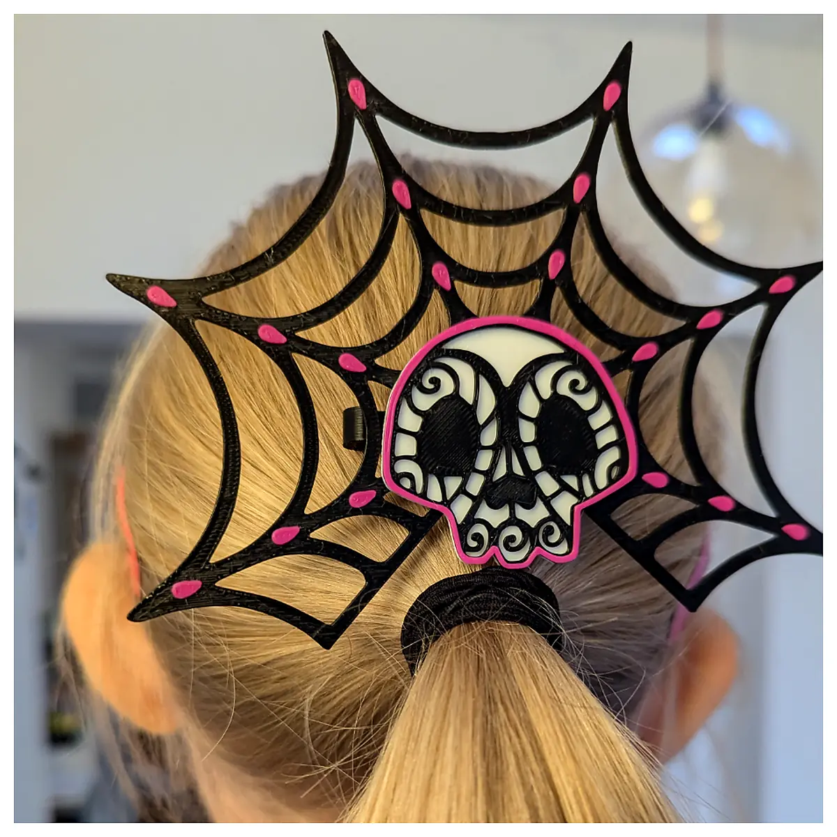 Spider Hair Clip Spider Design Spider Web Black Hair Accessories Spider Theme Spider Parts Patch Decor