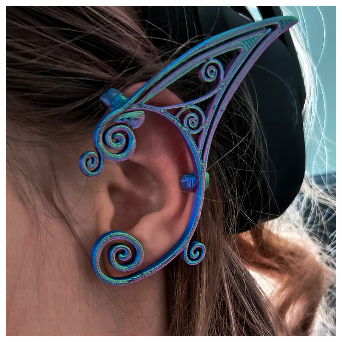 Elf Ears Costume Accessories Ear Cuffs Fantasy Roleplay Halloween Cosplay Props