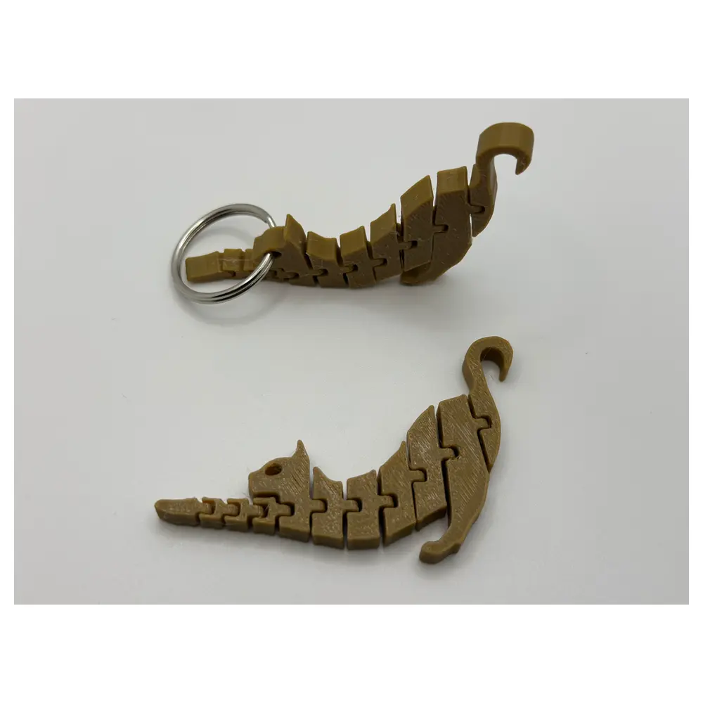 Cute Cat Keychain Pet Charm Cat Toy Flexible Rubber Replacement Parts Repair