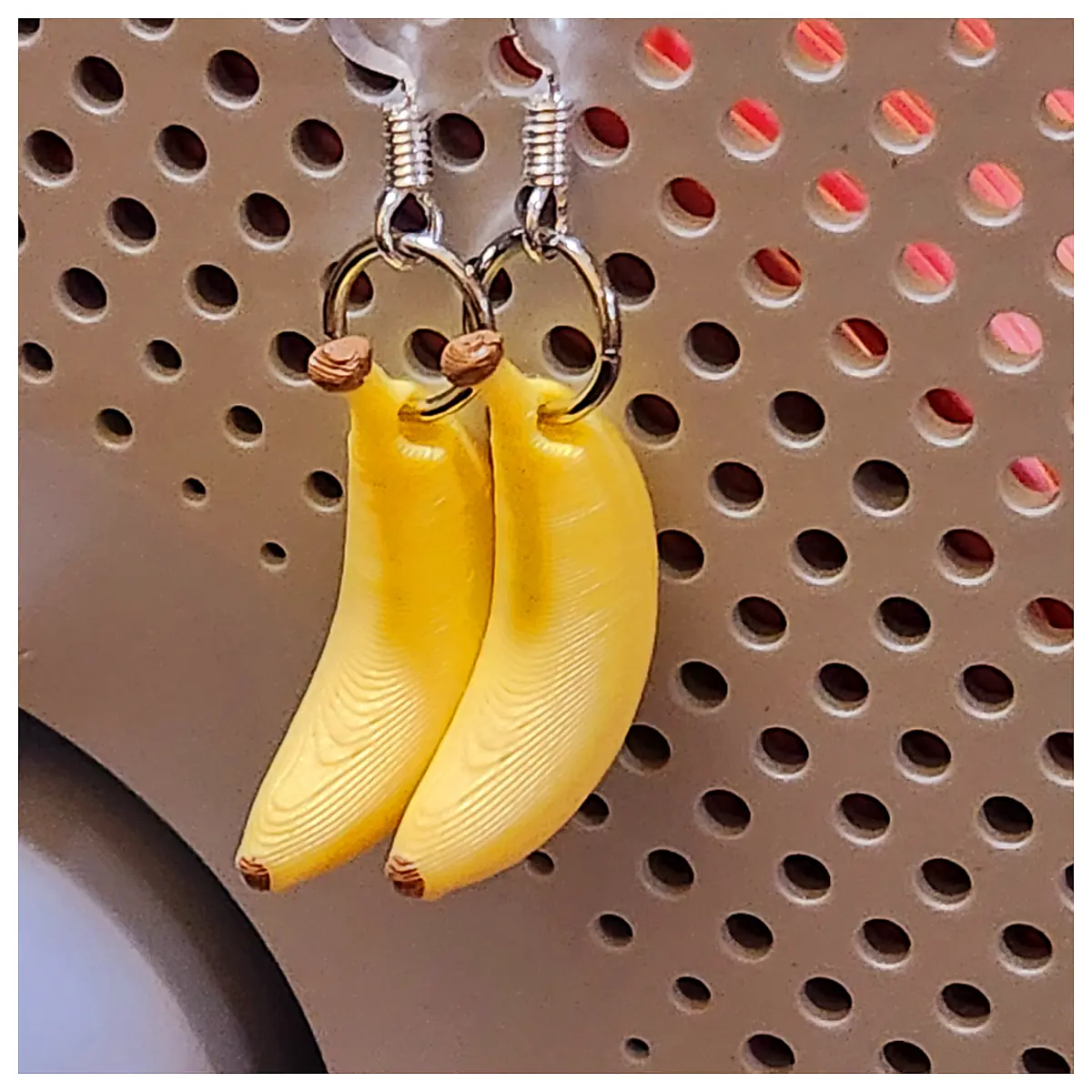 3D Banana Earrings Creative Fruit Jewelry 3D Banana Charm Sweet Accessories