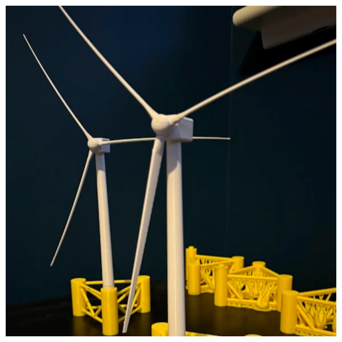 Wind Turbine Model 15MW Realistic Scale Replica Architectural Model Simulation