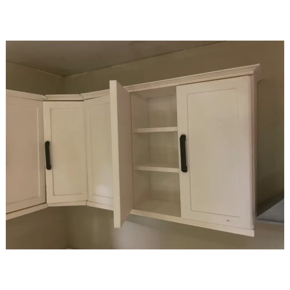 12 Scale Upper Cabinet Flat Panel Storage Kitchen Cabinet Parts Repair Maintenance