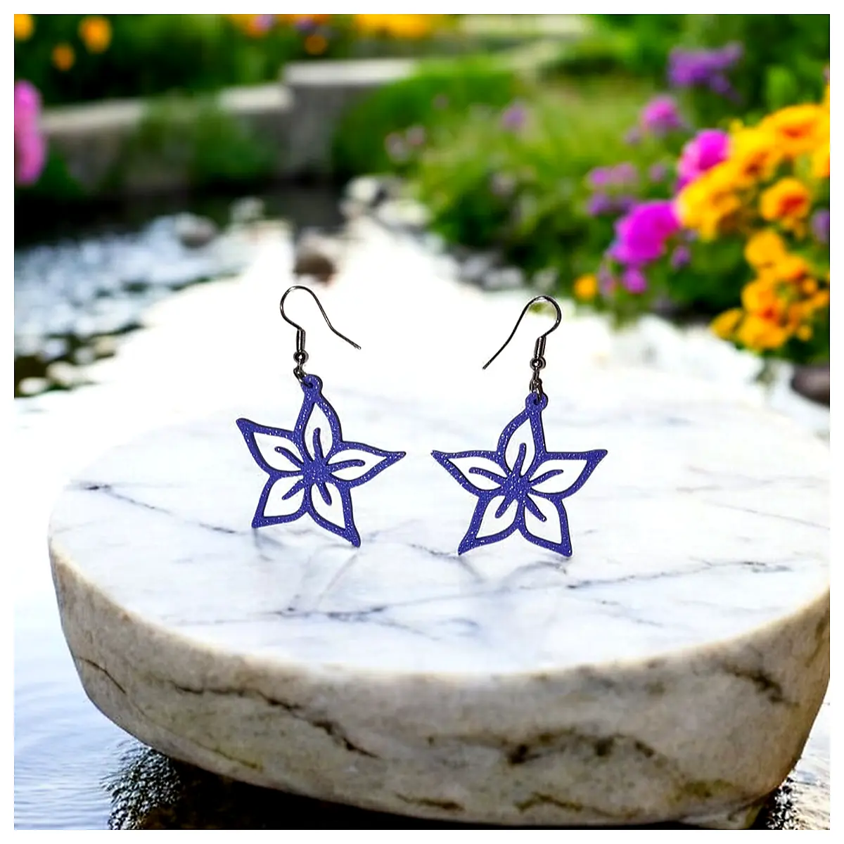 Flower Earrings Jewelry Floral Earings Decorative Earrings Her Flower Accessories Wholesale Retail