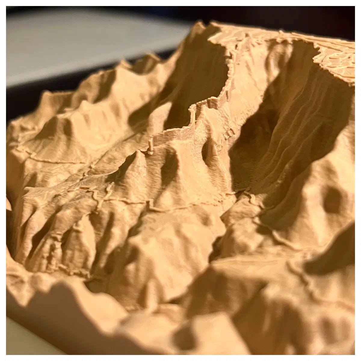Grand Canyon South Rim South Kaibab Trail Relief Model Scenic Decoration Figurine Desk Ornament Indoor Decor