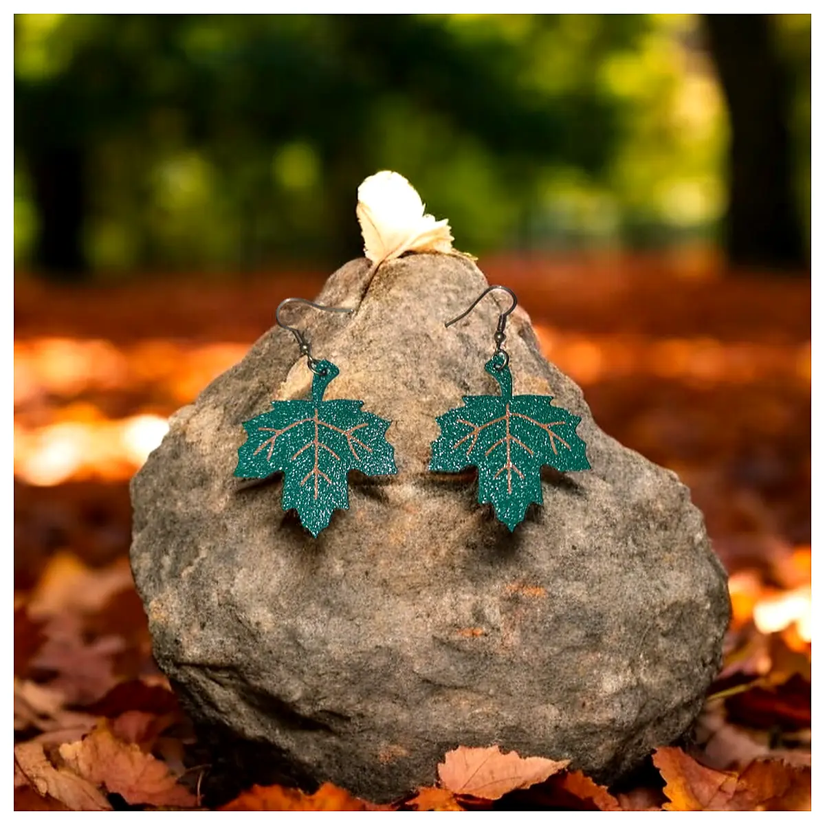 Leaf Earrings Jewelry Elegant Simple Gift Present Earring Parts Repair