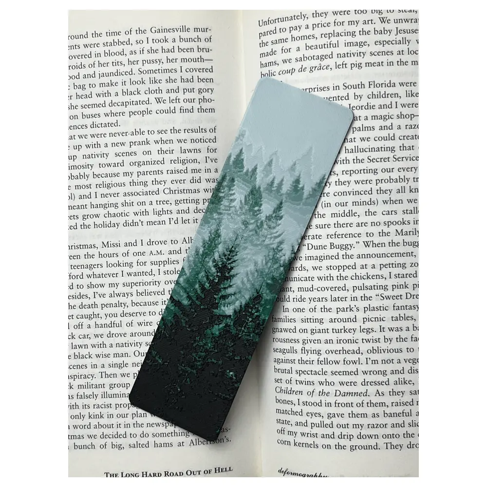 Pine Forest Bookmark Wooden Bookmark Leaf Bookmark Nature Bookmark Collection Gift Forest Decor Protection Bookmark