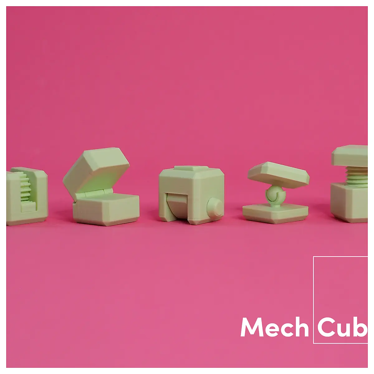 3D Printed Mechanism Cubes Parts Assembly Repair Modification Gears Structure Universal