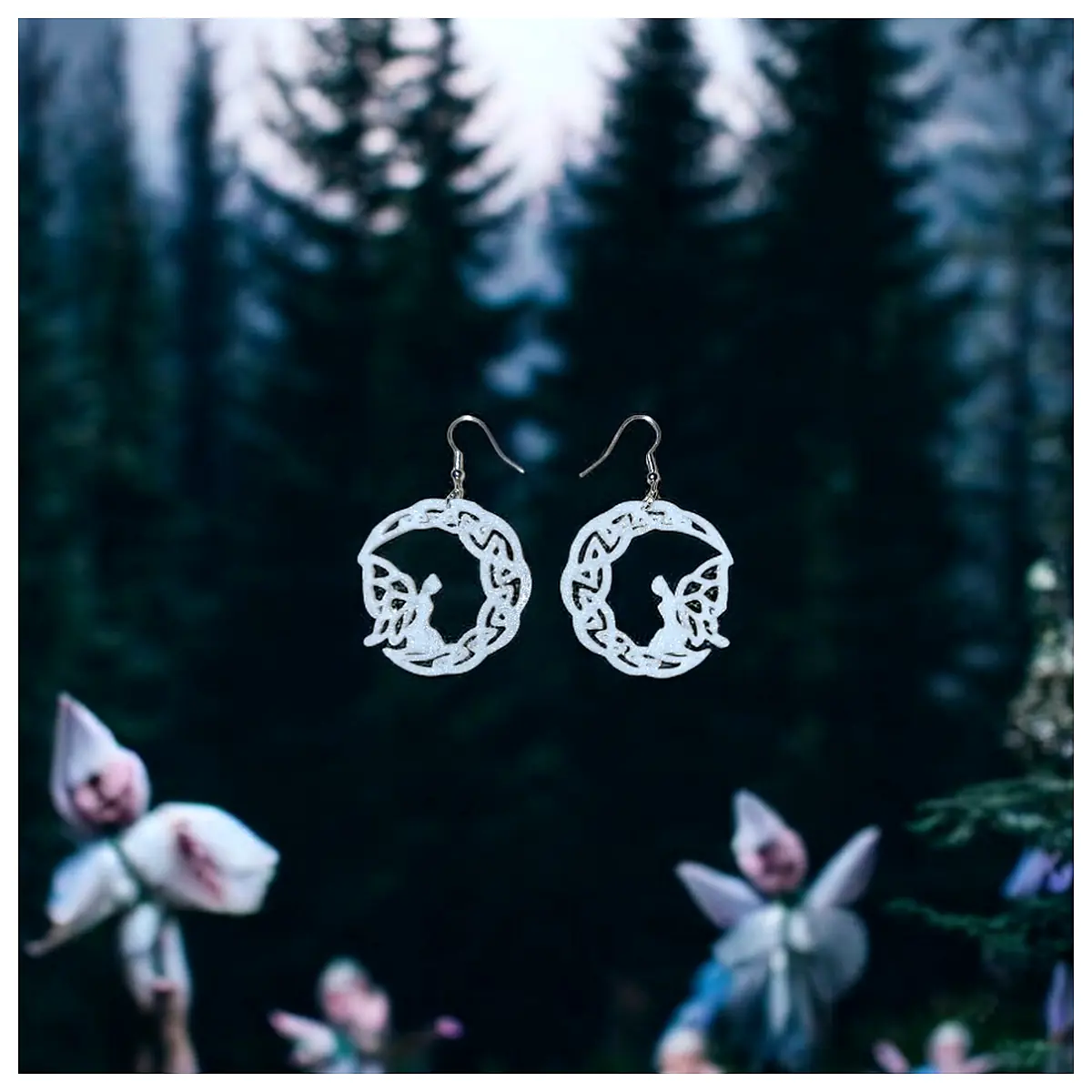 Moon Fairy Earrings Star Drop Jewelry Romantic Gift Accessories Elegant Fashion Shine Sparkle Dazzle