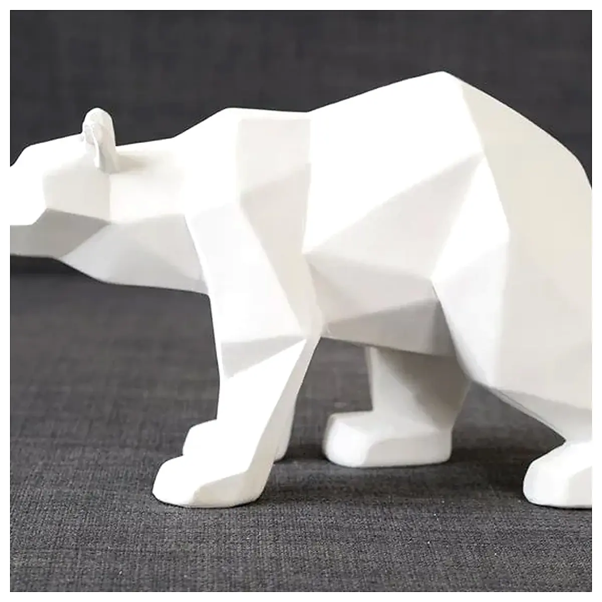Low Poly Polar Bear Model 3D Print Download Game Asset Mapping