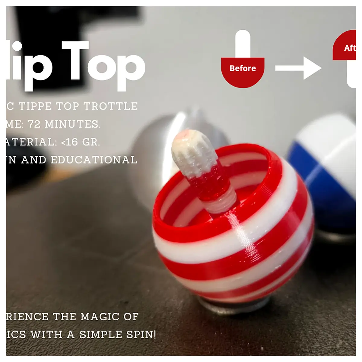 Spinning Top Toy Magical Rotating Toy Kids Fun Toy Creative Play Educational Spin Top