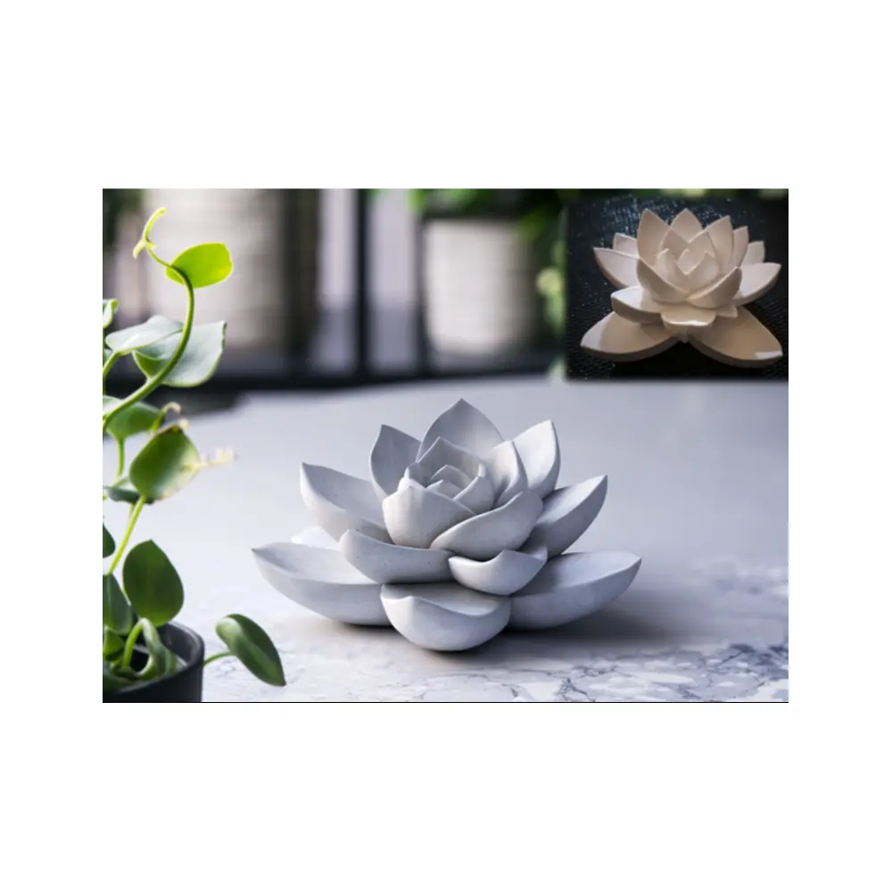 Stone Planter Succulent Pot Cactus Garden Decor Indoor Plants Flower Care Pruning