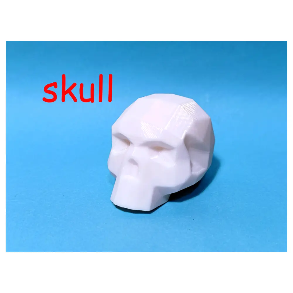 Low Poly Skull Model 3D Rendering Game Assets Maps Download