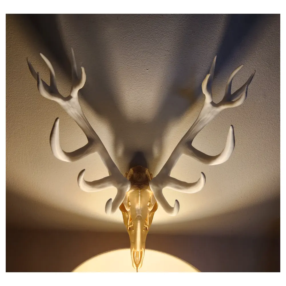 Deer Skull Decor Bone Art Hunting Collectible Trophy Skull Parts Repair Restoration