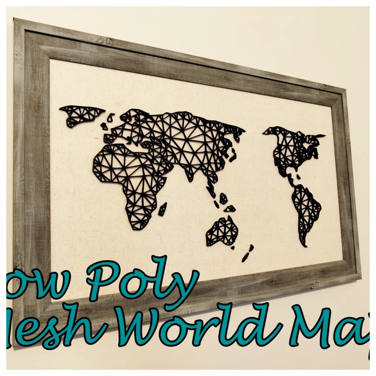 Low Poly World Map 3D Model Game Assets Terrain Landscape Architecture Decoration VR Game Development Architectural Design