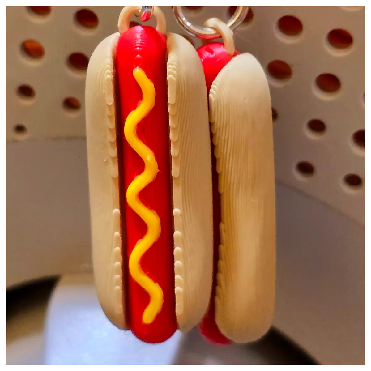 3D Hotdog Earrings 3D Hotdog Necklace Creative Studs Party Decor Gift Jewelry 3D Food Model