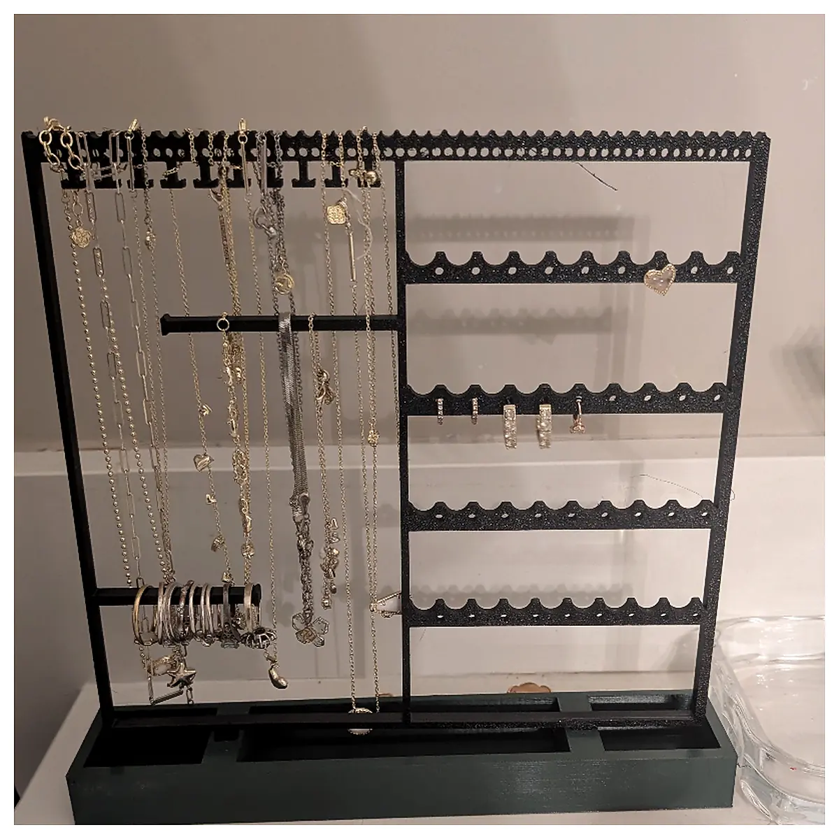 Jewelry Organizer Sturdy Stylish Storage Box Display Case Necklace Bracelet Ring Earrings Organizer