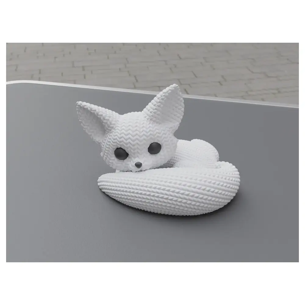 Knitted Little Fox Toy Soft Cute Kids Gift Hand Knit Animal Plush Educational Toy Gift Ideas