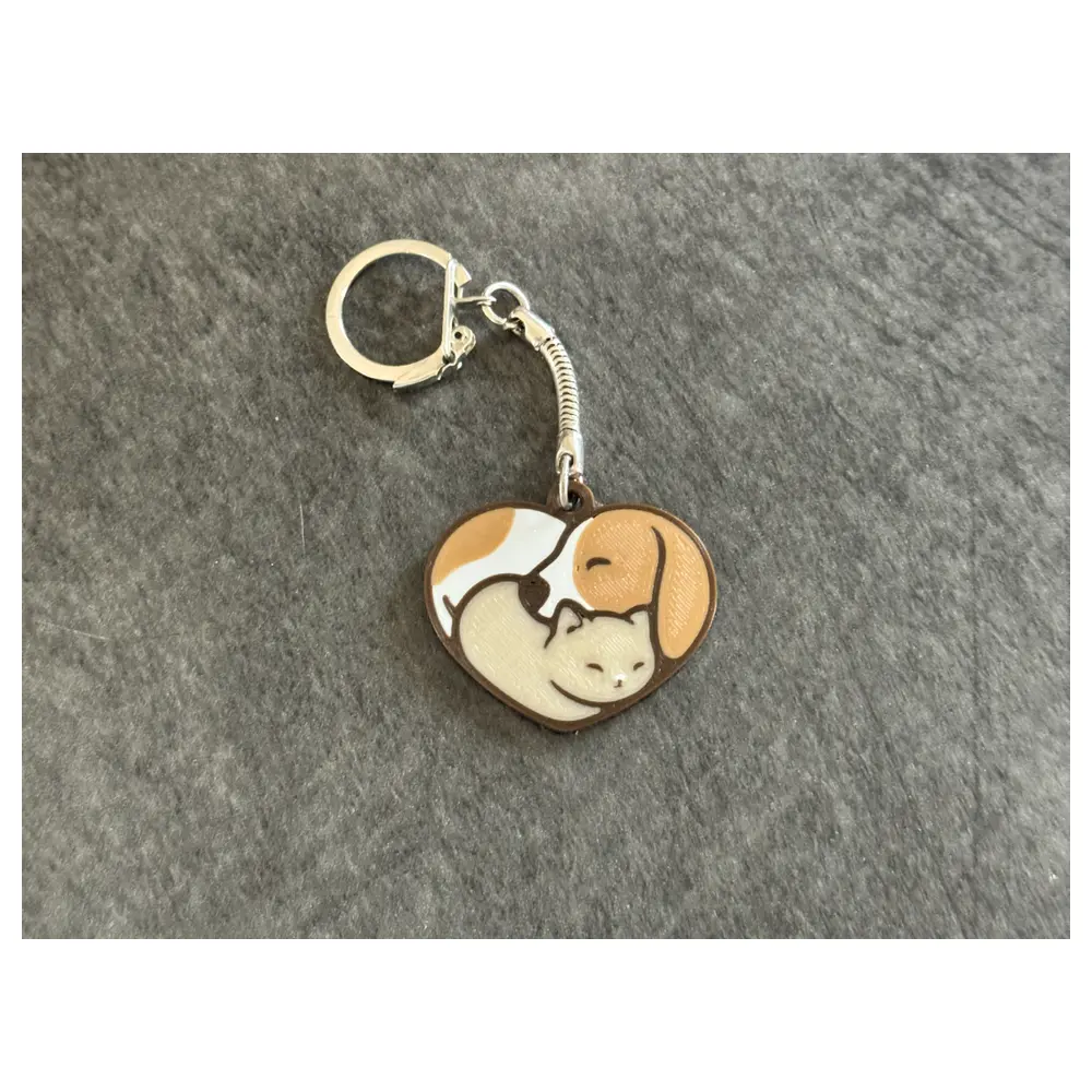 Keychain Cat Dog Set Animal Keychains Cute Pet Memorial Gifts Car Accessories Keyring