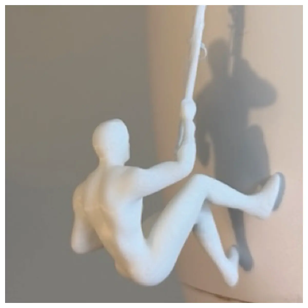 Rope Climber Figure Sculpture Hanging Decor Indoor Statue Art Piece Wall Decor Climbing Sport
