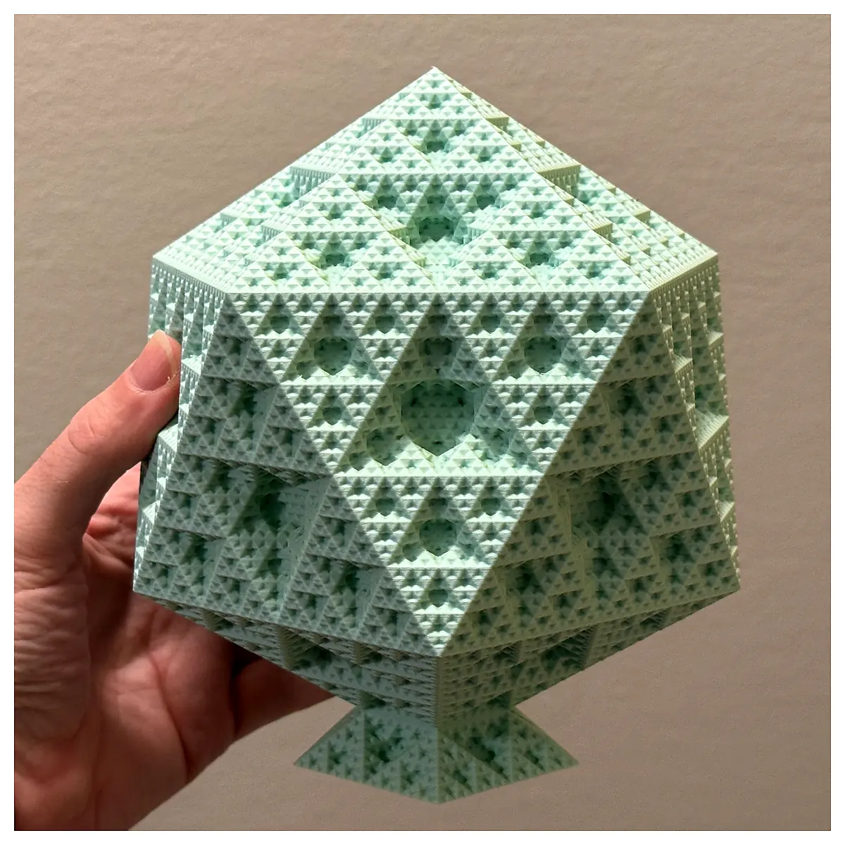 Sierpinski Icosahedron Fractal icosahedron geometry fractal 3D model math education geometric shape study