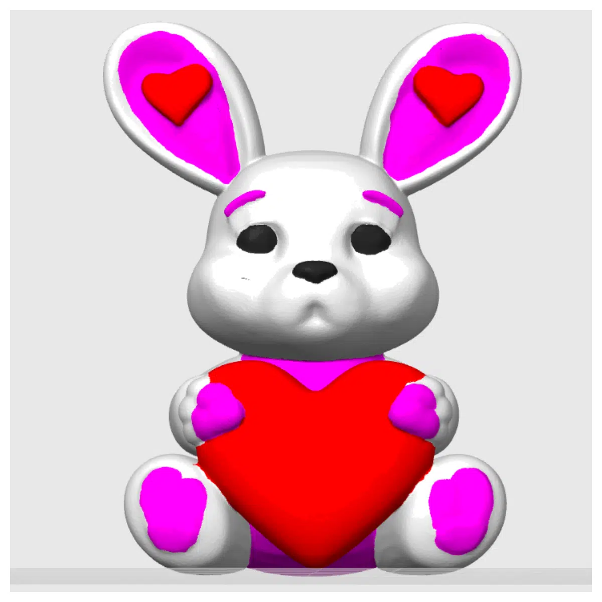 Heart Bunny Plush Toy Soft Filling Animal Cute Pet Companion Kids Birthday Gift Small Rabbit Comfort Toy Baby Gift Suitable for Newborns
