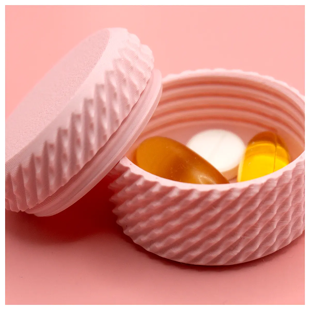 Travel Modern Pill Canister Container Universal Pill Box Medication Storage Repair Parts