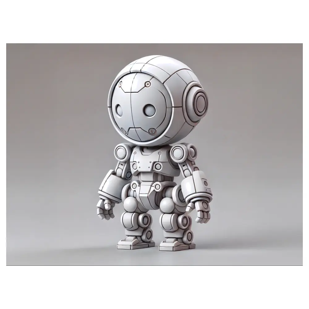 Sci Fi Desk Puppet Robotic Figure Roleplay Toy Parts Display Decoration