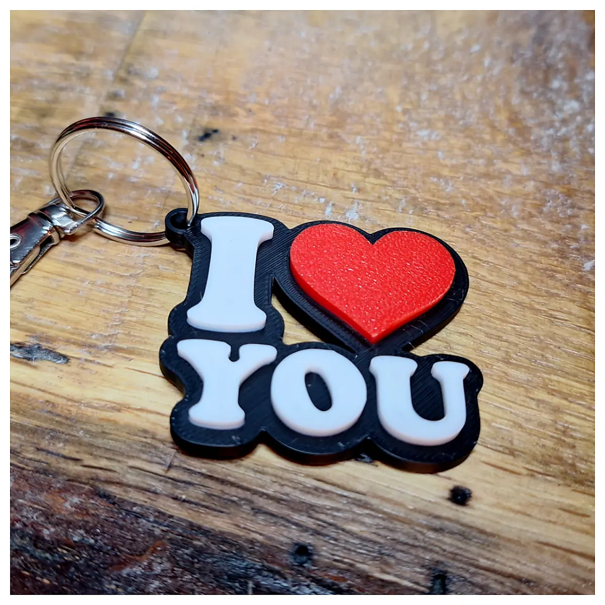 Keychain I Love You Gift Keepsake Keyring Charm Key Accessories Keychains