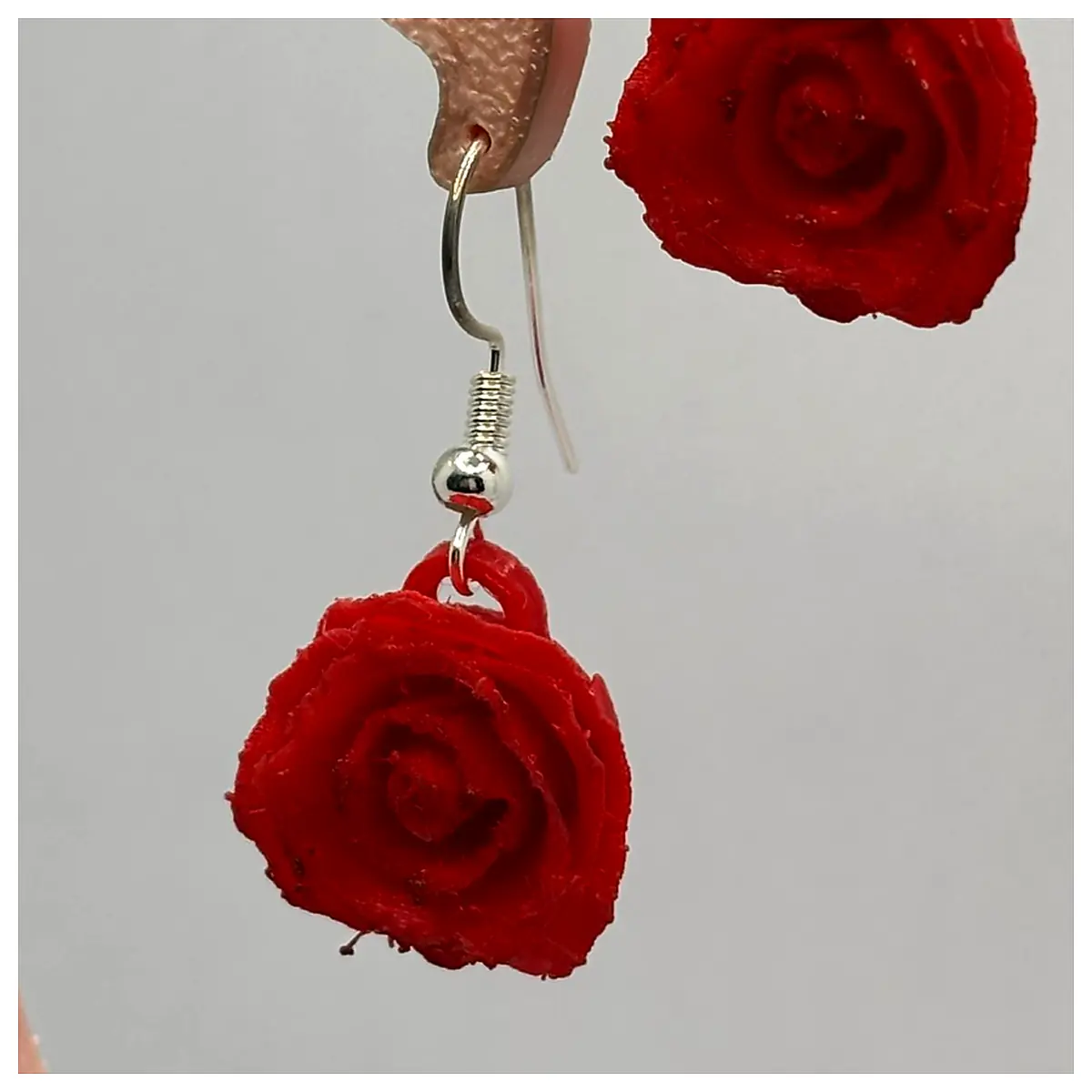 Rose Earrings Elegant Jewelry Romantic Floral Accessories Rose Flower Decoration Gifts