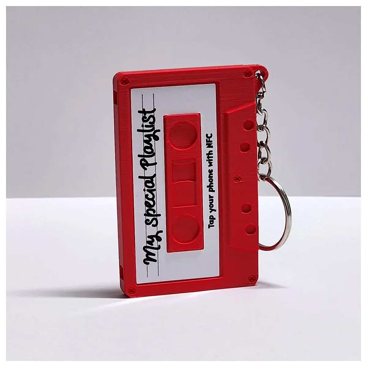 Retro NFC Cassette Keychain Spotify Playlist Music Player Bluetooth Speaker Universal Keychains Replacement Parts Repair