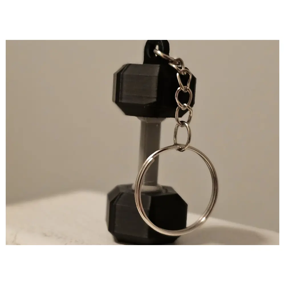 Dumbbell Keychain Print in Place Fitness Accessory Workout Tool Dumbbell Parts Exercise Gift