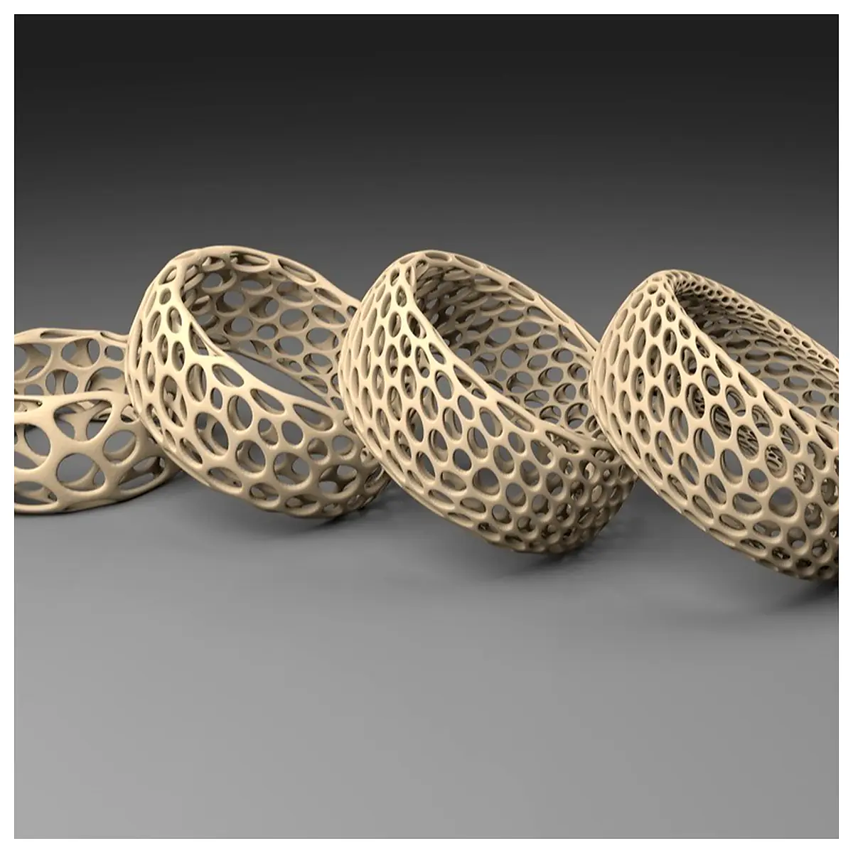 Voronoi Bracelet Multi faceted Design Pattern Wristband Parts Repair Accessories