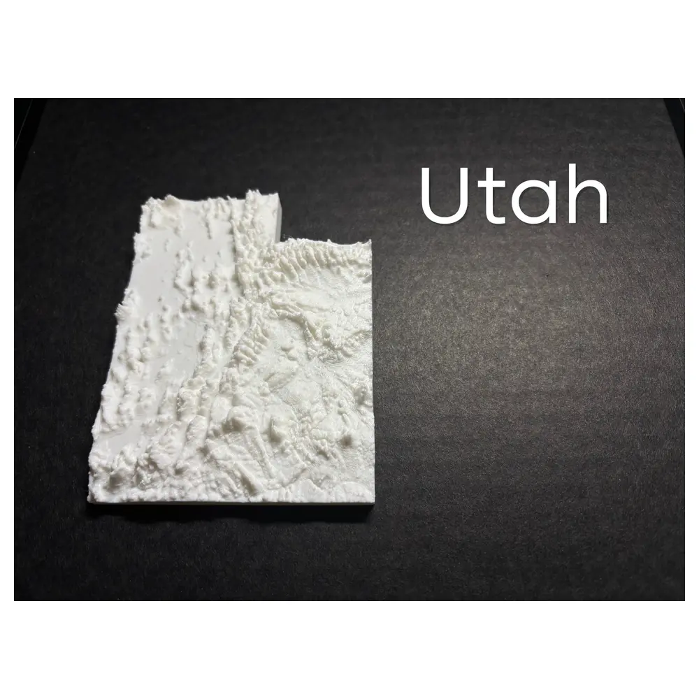 Utah Terrain Map Hiking Adventure Outdoor Gear Mountain Climbing Exploration Supplies
