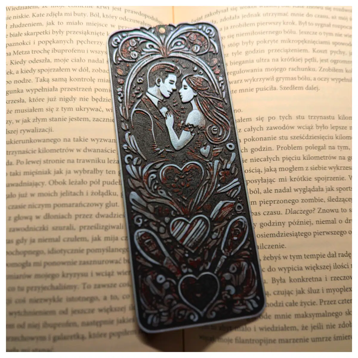 Couple Bookmark Kissing Love Anniversary Gift Romantic Keepsake Valentine s Day Decoration Farewell Letter