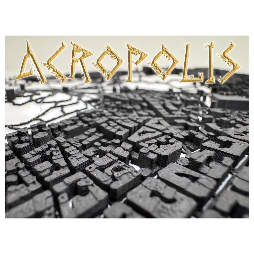 Acropolis 3D Map Virtual Tour Ancient Greece Ruins Archaeological Tourism 3D Model