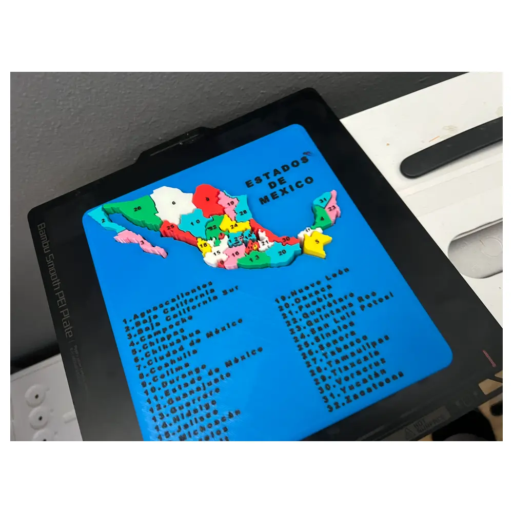 32 States Mexico Puzzle Educational Map Game Geography Puzzle Brain Teaser 3D Puzzle