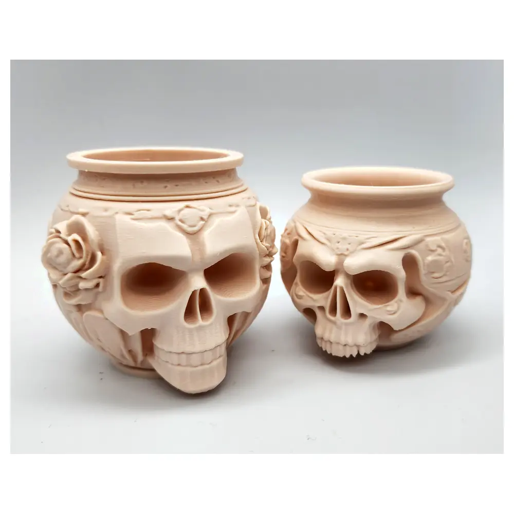 2 Skull Amphora Ceramic Pot Repair Parts Replacement Universal Accessory Global