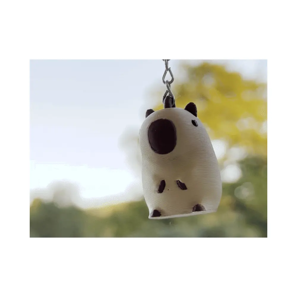 Cute Capybara Keychain Animal Charm Keyring Waterbuck Toy Friends Patchwork Adorable