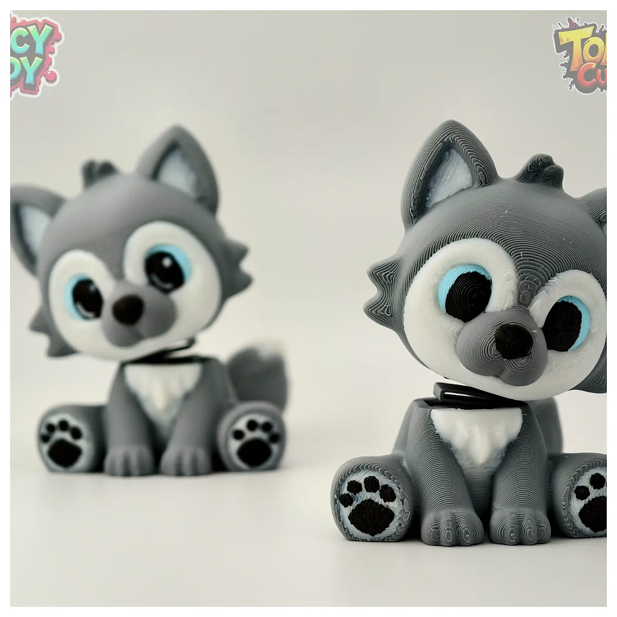 Baby Toy Bouncy Buddy Wolf Plush Soft Playtime Infant Toy Sensory Learning Accessories