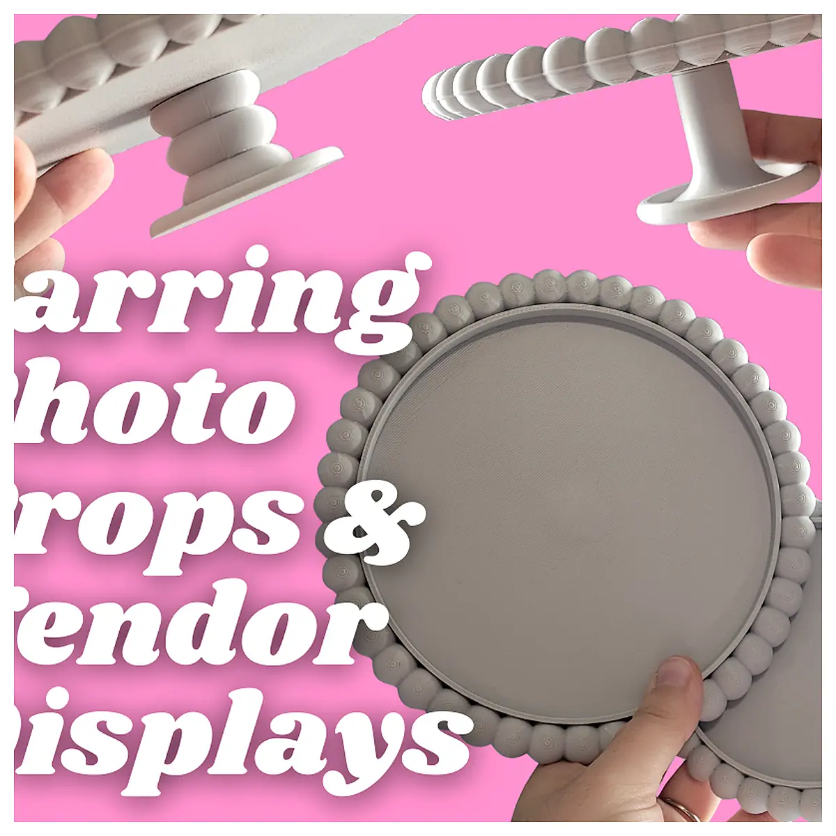Earring Props Market Display Trays Universal Parts Repair Photography Props Shoot Setup
