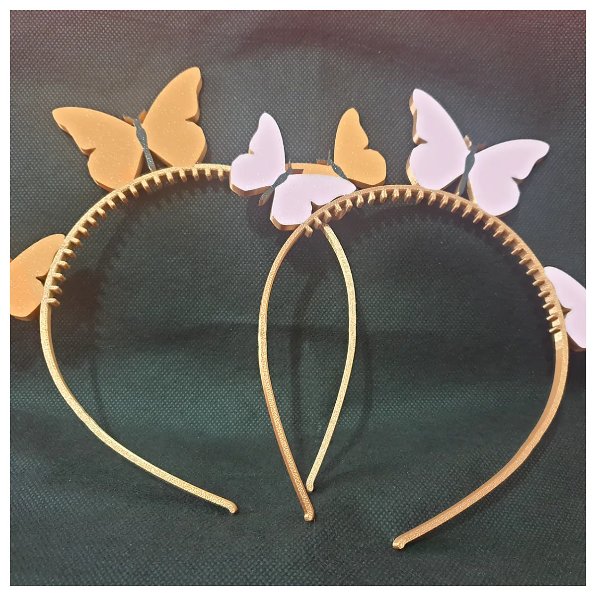 Cute Headband 3 Butterflies Decoration Headwear Kids Party Accessory Festival Gift Elegant Hairpiece Decoration